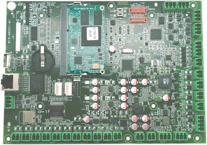 Carrier board industriale per SoM A71 con uscite IEC 61131-2